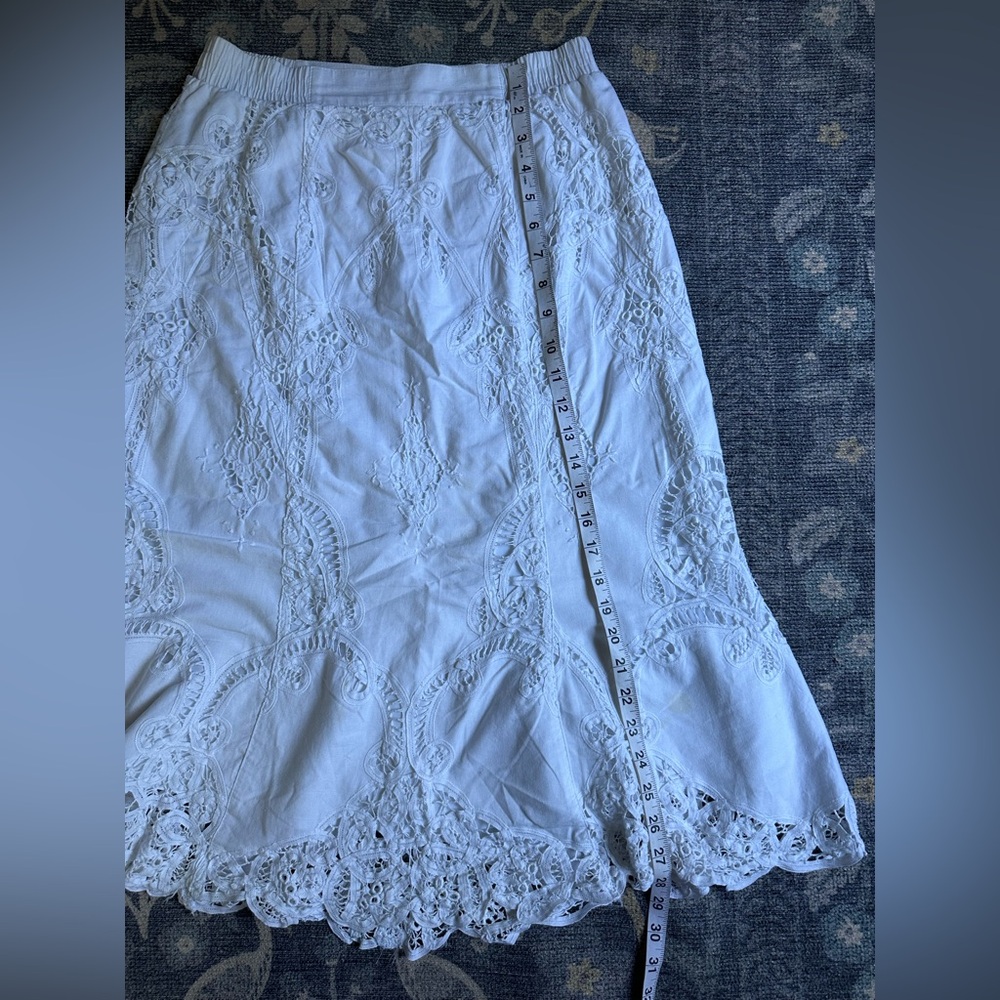 Vintage White Lace Midi Skirt by Lim’s - Picture 3 of 7